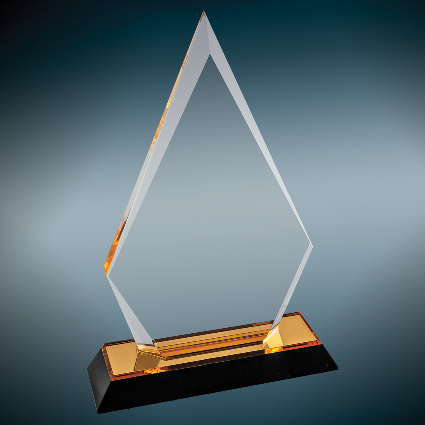 8" Gold Arrow Point Impress Acrylic Corporate Award - Acrylic Award