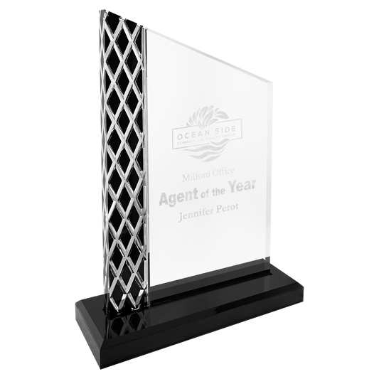 8" Black Diamond Ice Unite Acrylic Corporate Award