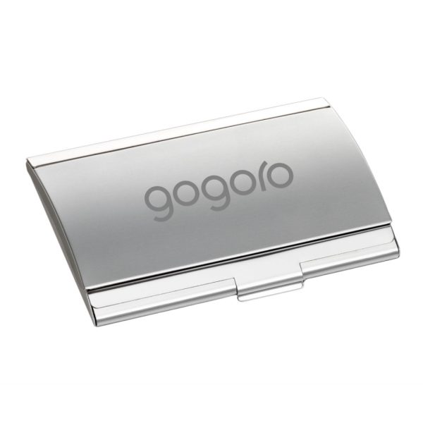 Dawlings Business Card Holder - Curved Silver