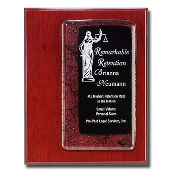 Fusion Plaque - Ebony/Rosewood 8"x10"