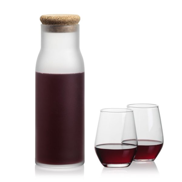 WGG! Yarmouth Carafe & 2 Mandelay Stemless Wine - Image 2