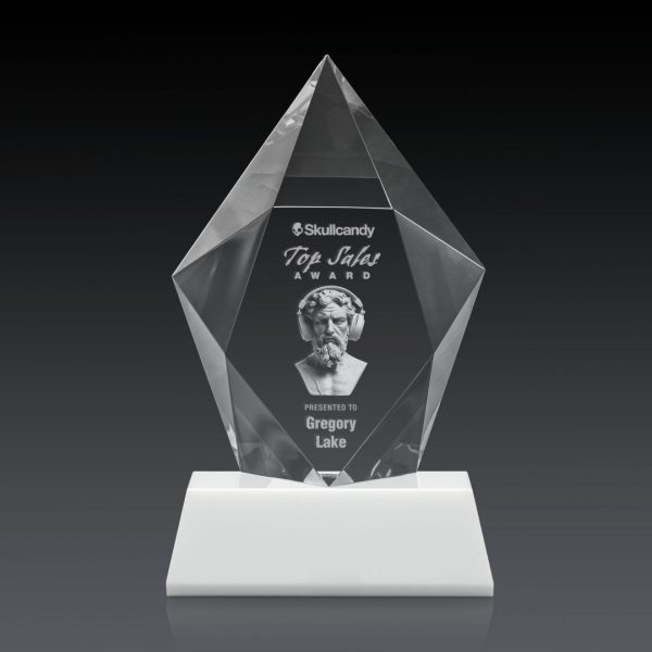 Devron Award on Base (3D) - Optical/White 9¾"