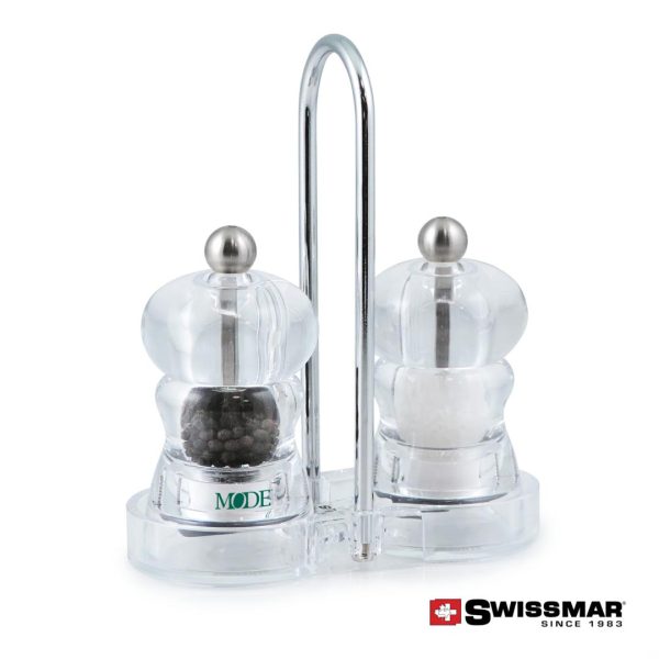 WGG! Swissmar® Alice Salt & Pepper Set - 4" Acrylic Clear