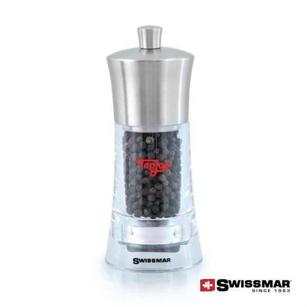 WGG! Swissmar® Torre Pepper Mill - 6" Acrylic/Stainless