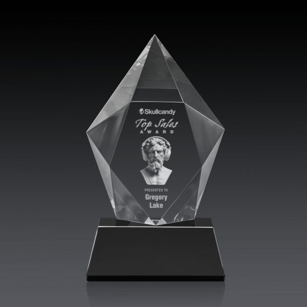 Devron Award on Base (3D) - Optical/Black 8¾"