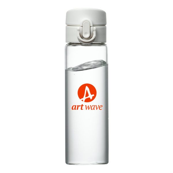 WGG! Borosilicate™ Siliceo Water Bottle - 13½ oz White