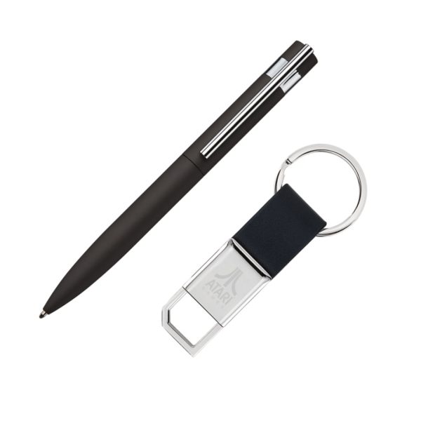 Venitzia Pen/Keyring Gift Set - Black - Image 2