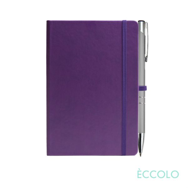 Eccolo® Cool Journal/Clicker Pen - (S) Purple - Image 2