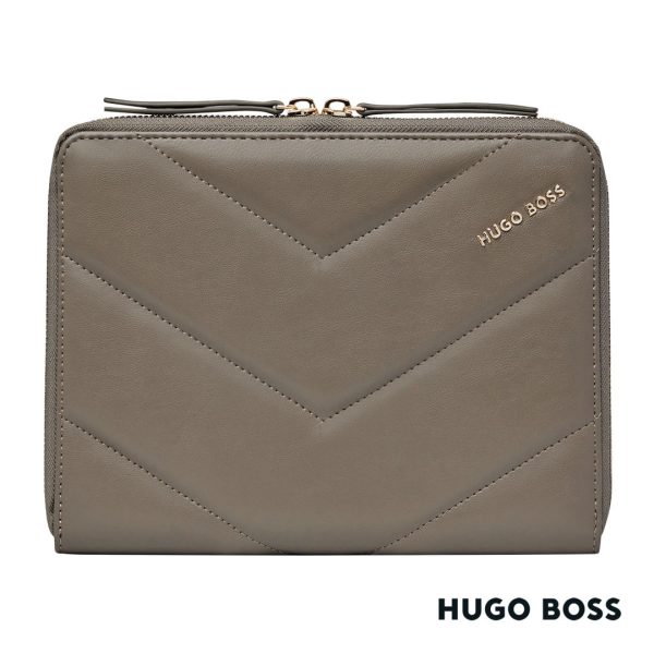 Hugo Boss® Triga A5 Conference Folder - Taupe - Image 2