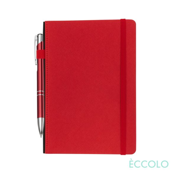 Eccolo® Memphis Journal/Clicker Pen - (M) Red - Image 2