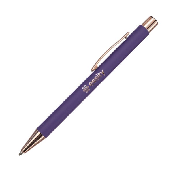 Lisse Metal Pen - Matte Purple/Rose Gold