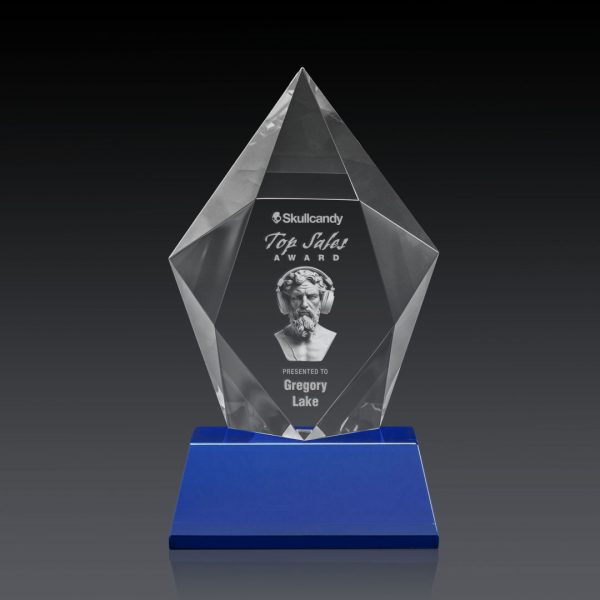 Devron Award on Base (3D) - Optical/Blue 8¾"