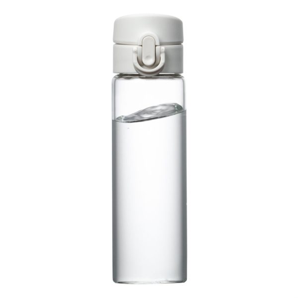 WGG! Borosilicate™ Siliceo Water Bottle - 13½ oz White - Image 2