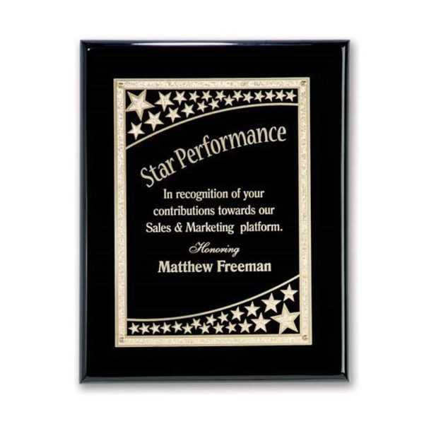 Galaxy Plaque - Black/Black 8"x10"