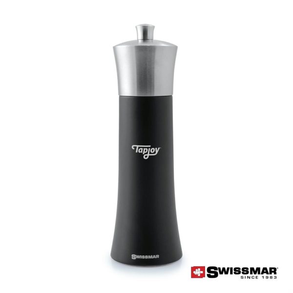 WGG! Swissmar® Torre Salt Mill - 8" Matte Black/Stainless