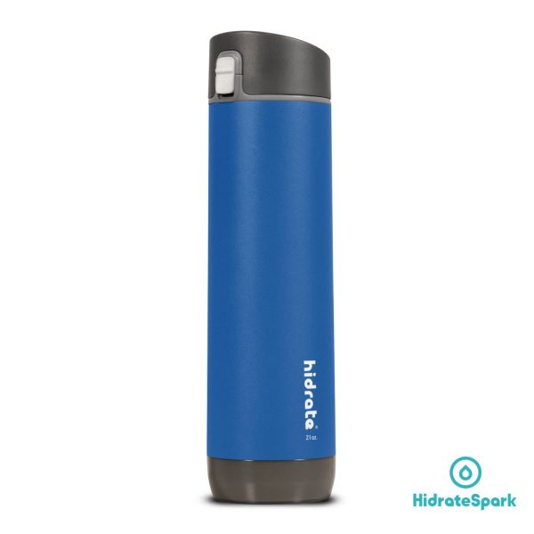 HidrateSpark® STEEL Smart Water Bottle - 21oz Deep Blue - Image 2