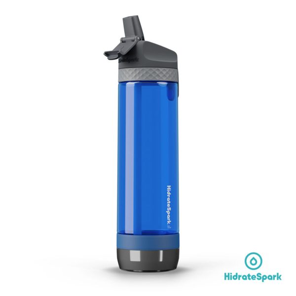 HidrateSpark® Pro Straw Tritan Water Bottle - 24oz Deep Blue - Image 2