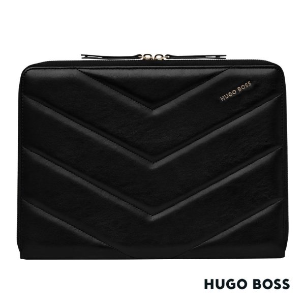 Hugo Boss® A4 Triga Conference Folder- Black - Image 2