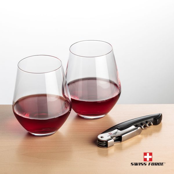 Swiss Force® Opener & 2 Reina Wine - Black - Image 2