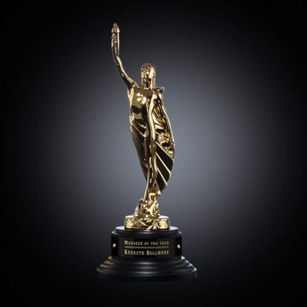 Supremacy Award on Ebony - 24k Gold 12½"