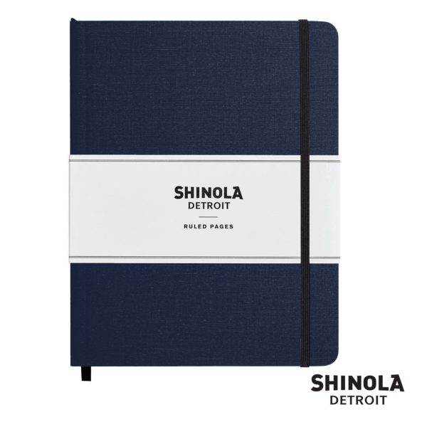 Shinola® HardCover Journal - (L) 7"x9" Navy Blue - Image 2