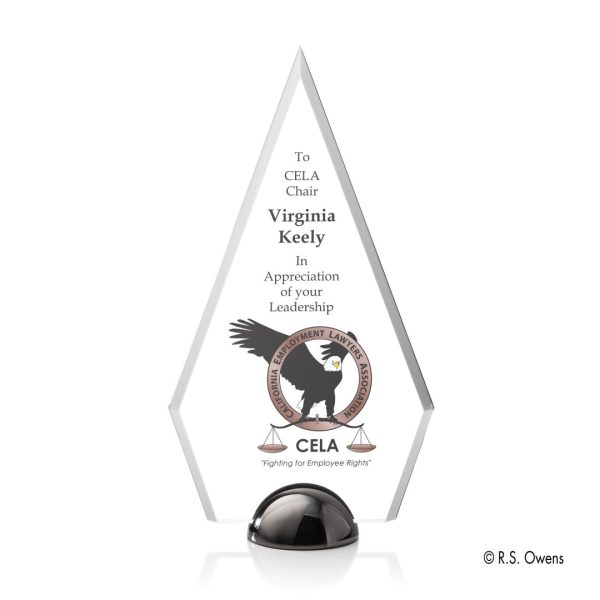 VividPrint™ Award - Apex Hemisphere/Black Nickel 9¾"