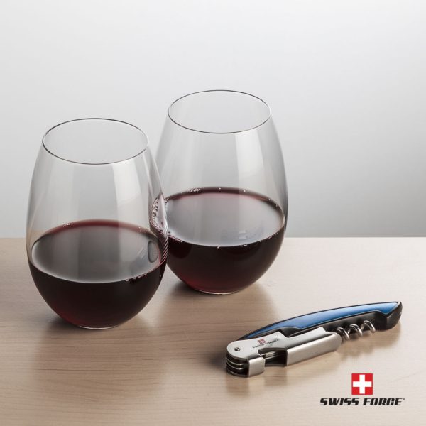 Swiss Force® Opener & 2 Carlita Wine - Blue - Image 2