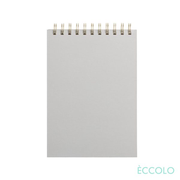 Eccolo® Disco Steno Pad w/Top Wire - 6"x8" Grey - Image 2