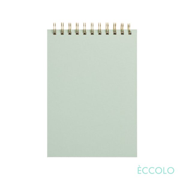 Eccolo® Disco Steno Pad w/Top Wire - 6"x8" Sage Green - Image 2