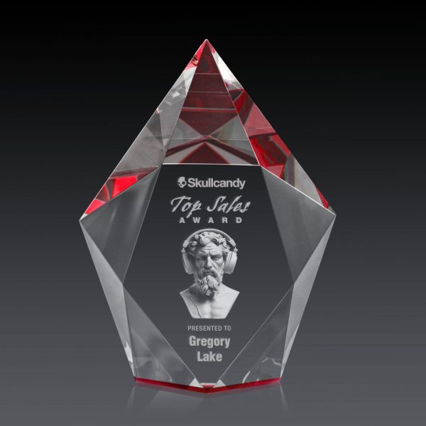 Devron Award (3D) - Optical/Red 8"