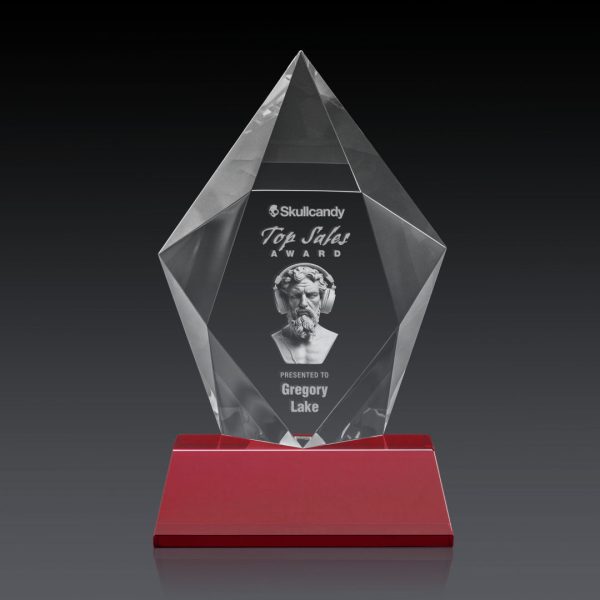 Devron Award on Base (3D) - Optical/Red 9¾"