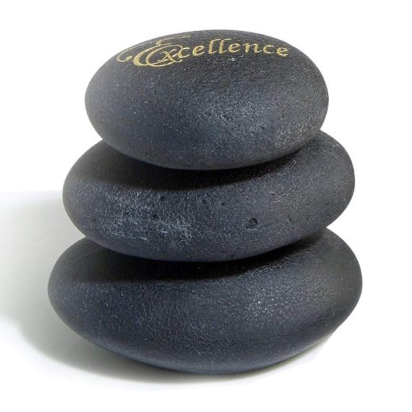 Sandcast™ Stone (Stack of 3) - Black 4½"