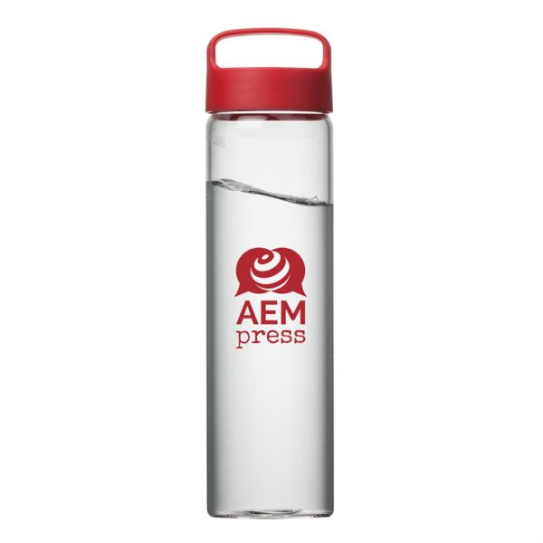 WGG! Borosilicate™ Verre Water Bottle - 18½ oz Red