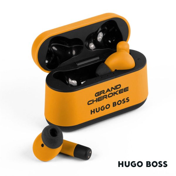 Hugo Boss® Gear Matrix Wireless Earphones - Yellow - Image 2