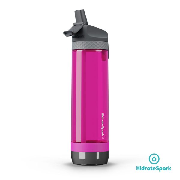 HidrateSpark® Pro Straw Tritan Water Bottle - 24oz Fruit Punch - Image 2