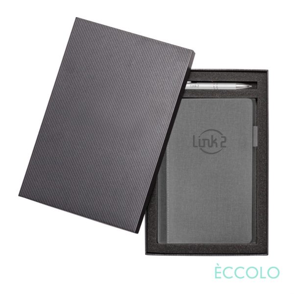 WGG! Eccolo® Nashville Journal/Clicker Pen Gift Set - (M) Gray