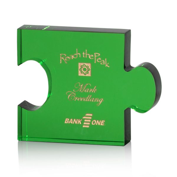 Rune Award - Optical Green 4½"x3½"