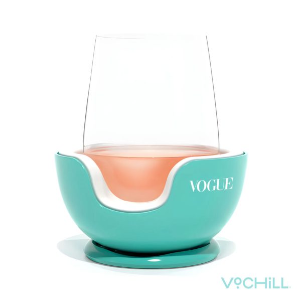 VoChill™ Stemless Wine Chiller - Cyan