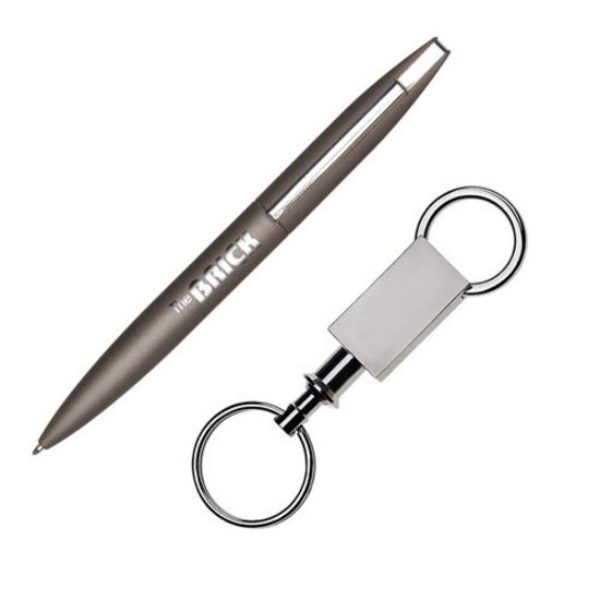 London Pen/Keyring Gift Set - Gun Metal - Image 3