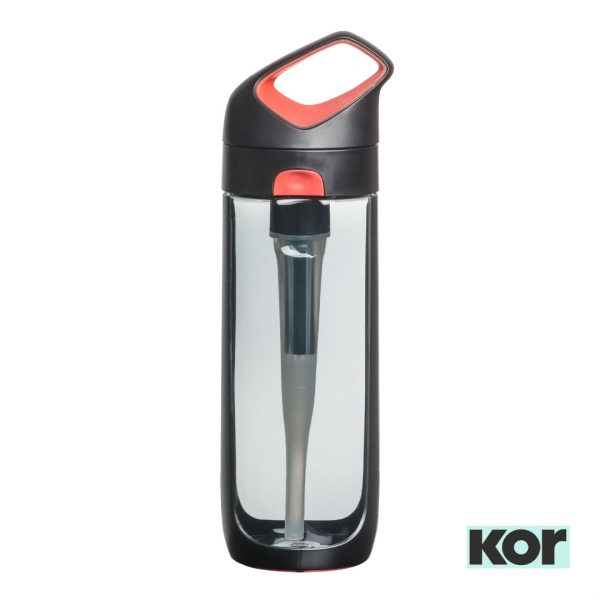 Kor® Nava Bottle w/Filter - 24oz Ribbon Red - Image 2