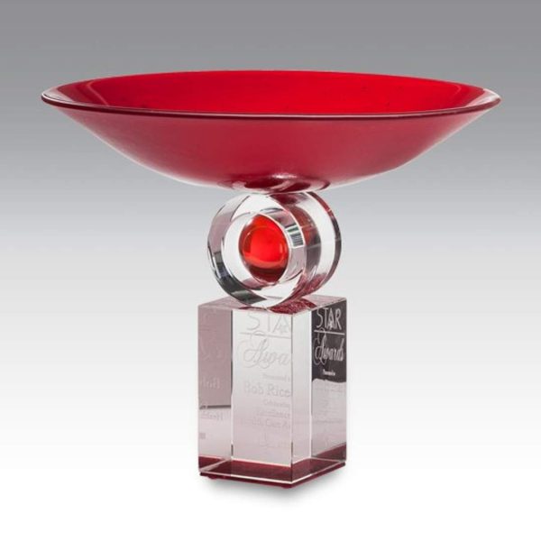 Reflections Award - Ruby/Optical 12" Diam