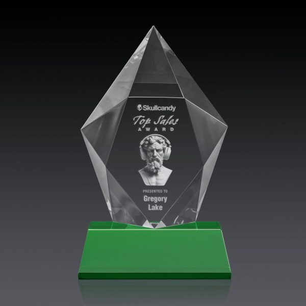 Devron Award on Base (3D) - Optical/Green 9¾"