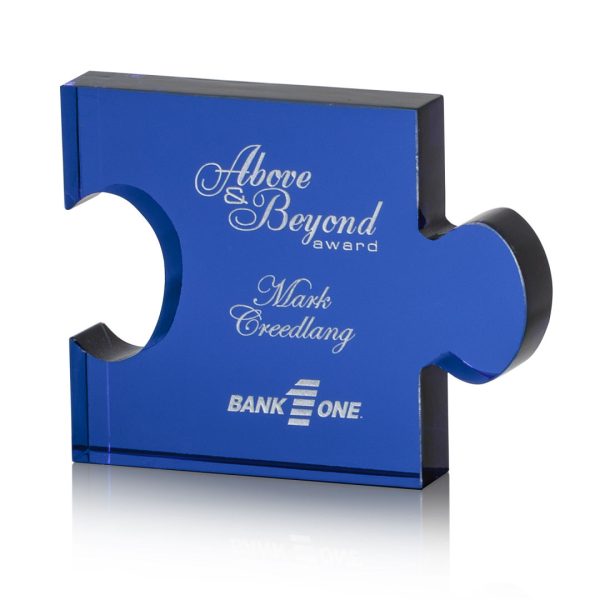 Rune Award - Optical Blue 4½"x3½"