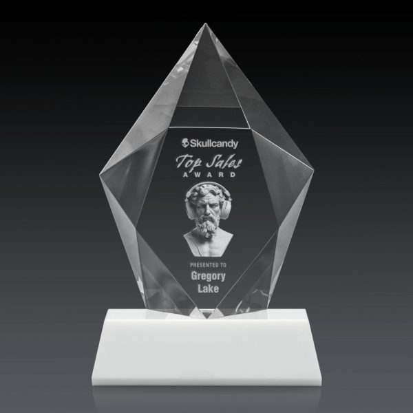 Devron Award on Base (3D) - Optical/White 10¾"