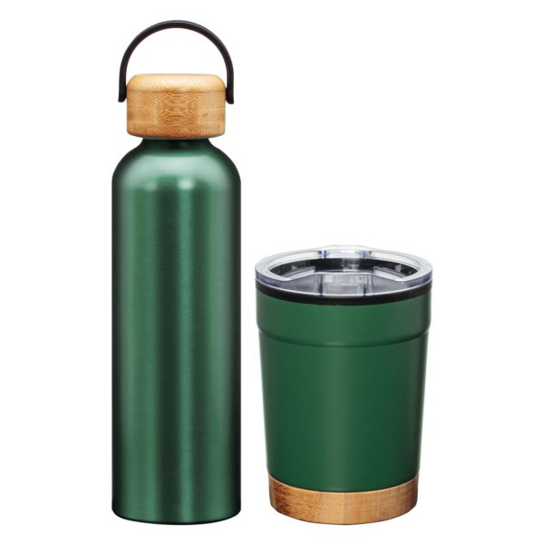 Bambus Bottle & Tumbler Gift Set - Green - Image 2