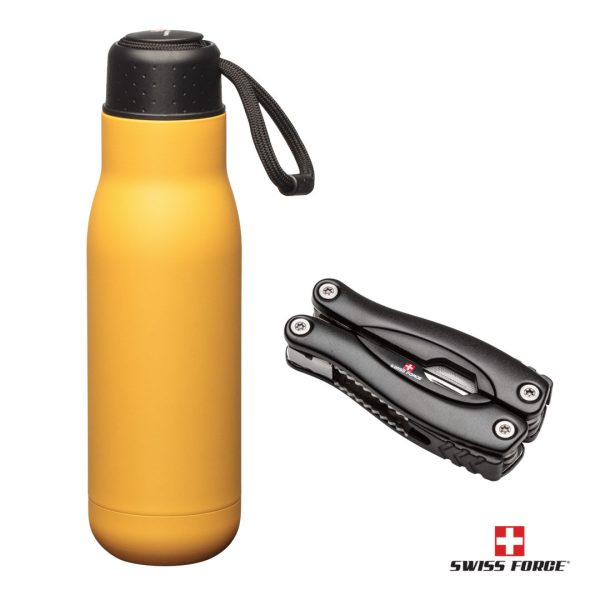 Swiss Force® Bonam Bottle & Multi-Tool Gift Set - Yellow - Image 2