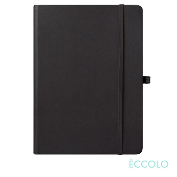 Eccolo® Cool Journal - (L) 7"x9¾" Black - Image 2