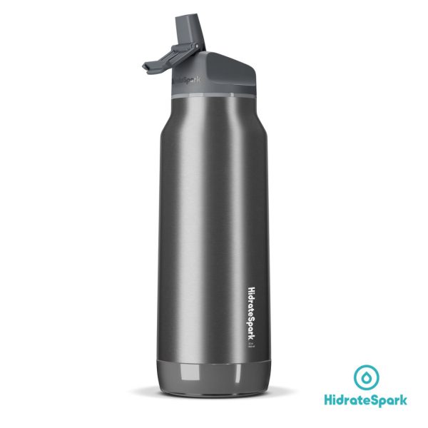 Hidrate Spark® Pro Straw Steel Water Bottle - 32oz Brushed Stainless Steel - Image 2