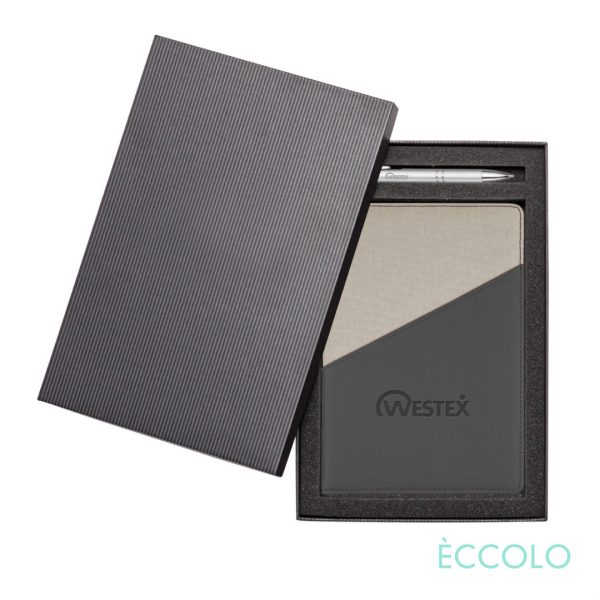 WGG! Eccolo® Tango Journal/Clicker Pen Gift Set - (M) Charcoal