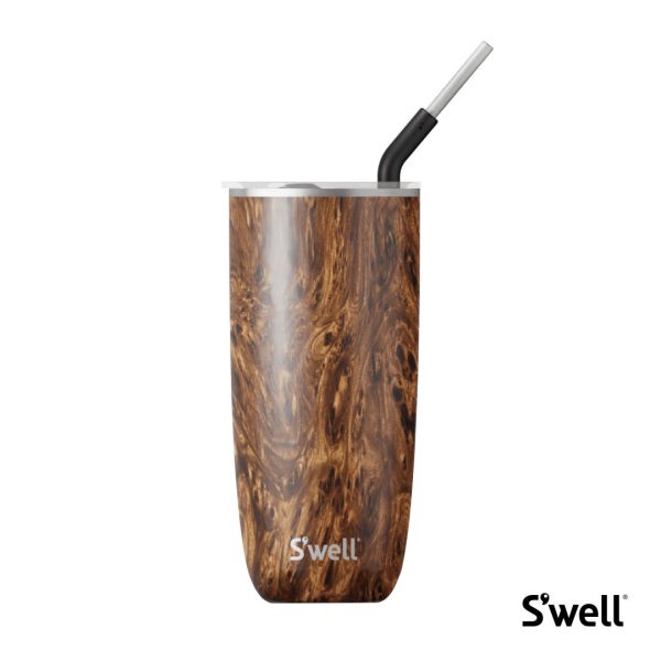 S'well® Tumbler w/ Straw - 24oz Teakwood - Image 2